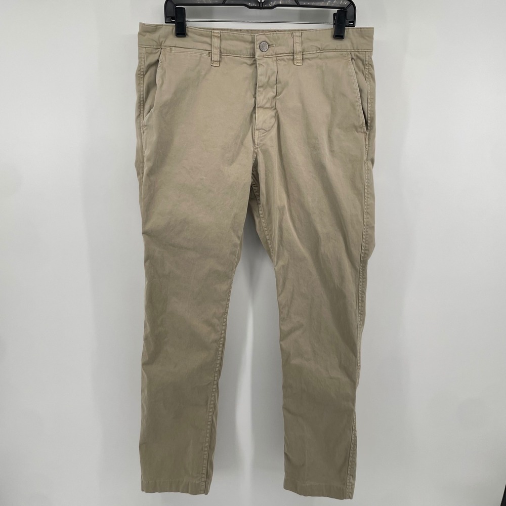 NN.07 Chino Pants Mens 32 Tan Marco 1400 Slim Fit Khaki Cotton Twill Trousers